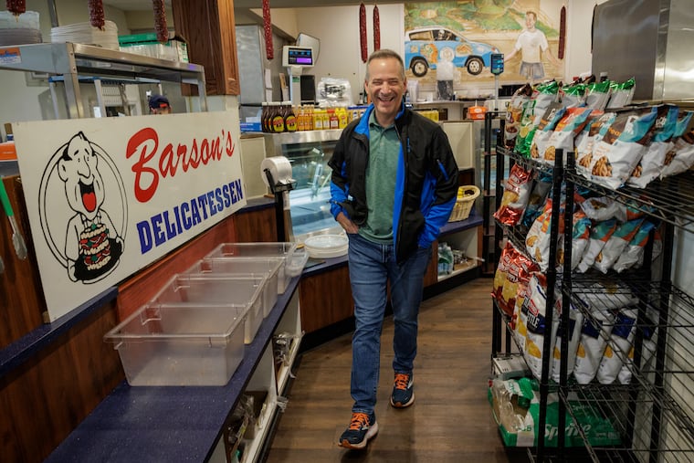 A file photo of Louis Barson, owner of Hymie’s in Merion Station.